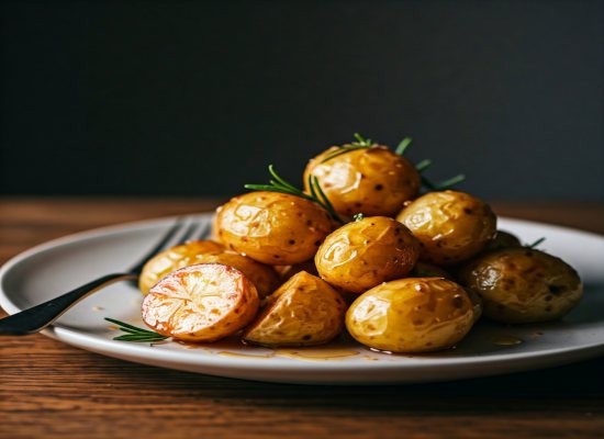 Patate al forno con miele e rosmarino